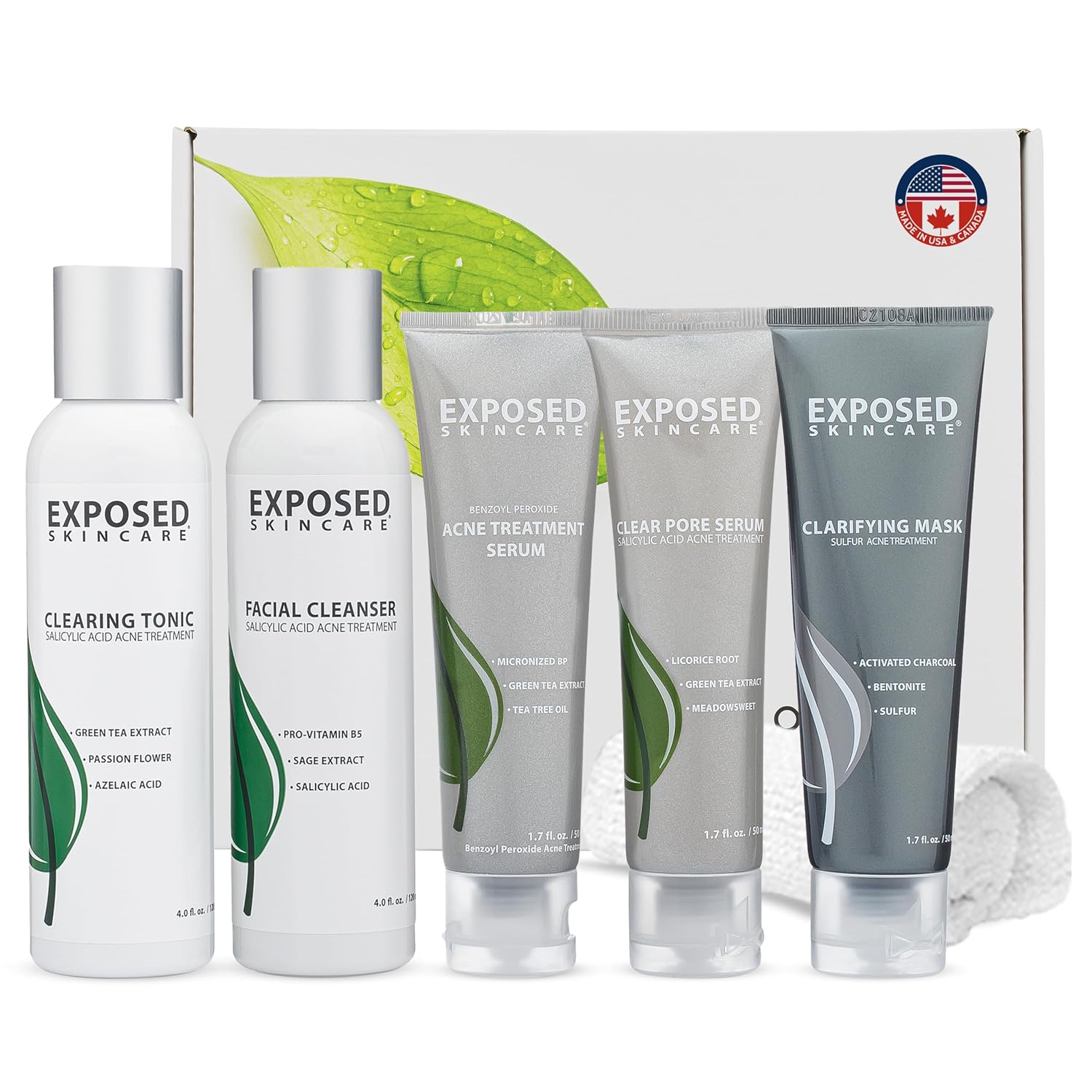 Exposed Skin Care 5-Piece Acne Treatment Kit