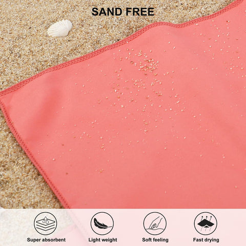 Rainleaf Microfiber Towel Quick Dry Camping & Travel & Gym Towel. Compact