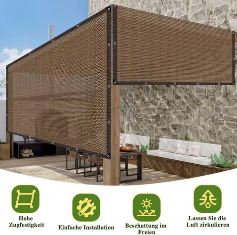 80% Shade Cloth -6x8FT Sunblock Net with Grommet,Lightweight and Durable UV Protection,Shade Cloth for Garden Patio Pergola Balcony Plants Greenhouse Dog Kennel Chicken Coop Outdoor