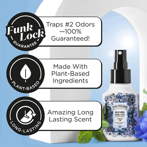 Poo-Pourri Before-You-Go Toilet Spray, Fresh Air, 4 Fl Oz