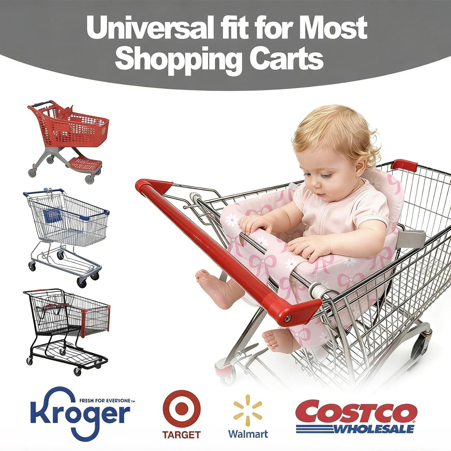Padded Shopping Cart Cover for Baby,High Chair Cover for Restaurant Seat