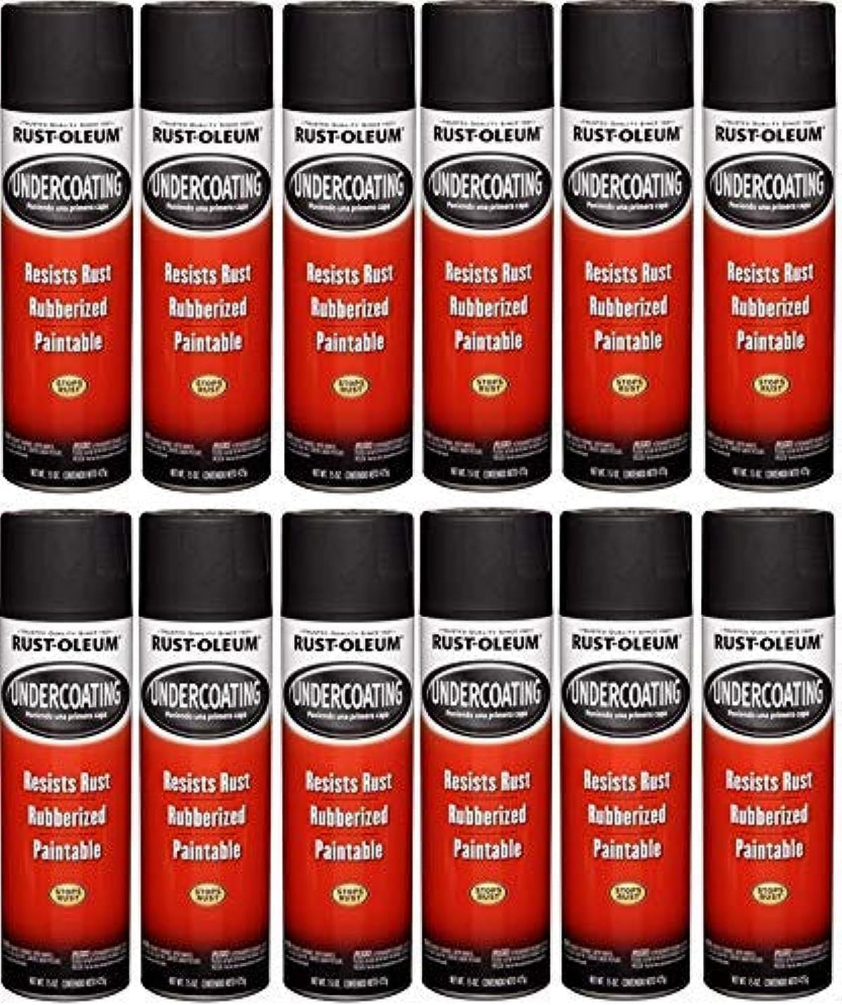Rust-Oleum Black Undercoating 15 oz. (12 Pack)