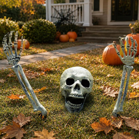 2-3 Pack Realistic Halloween Skeleton Stakes Decorations Outdoor for Yard