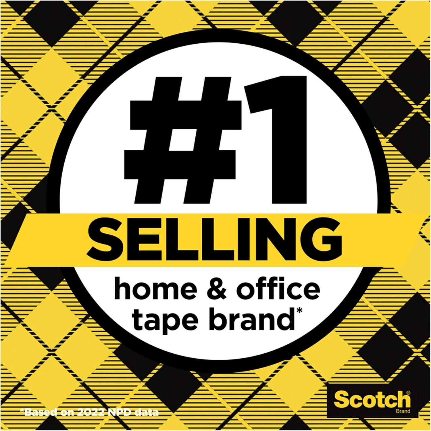 Scotch Double Sided Tape, 1/2 in x 500 in, 6 Dispensered Rolls (Pack of 16, 96 Count Total)