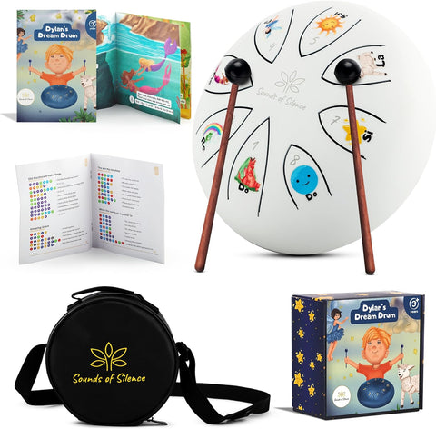 Sounds Of Silence Steel Tongue Drum for Kids with Storybook and Songbook