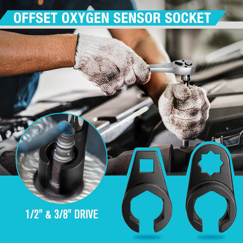 DURATECH 5PCS O2 Oxygen Sensor Socket Set