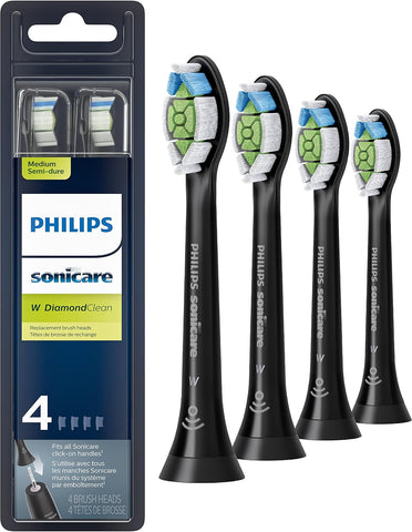 Philips Sonicare W DiamondClean Brush Heads, 3-Pack, 9 Month Supply, White