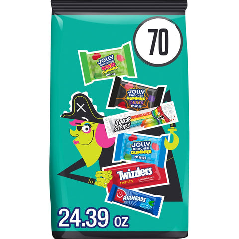 Hershey's Assorted Fruit Flavored Halloween Candy Bulk Pack, 24.39 oz