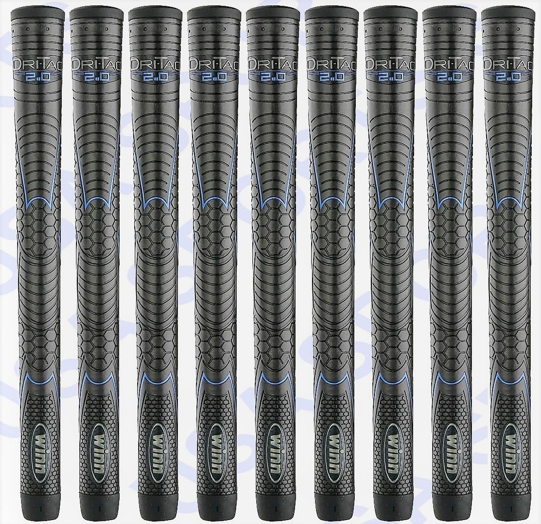 Winn Midsize Dri-Tac 2.0 Golf Grip, Set OF 09 Winn Midsize Golf Grip polymer technology