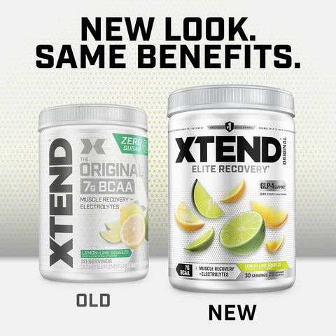 Xtend Original BCAA Powder with Zero Sugar, Lemon Lime Squeeze, 30 Servings