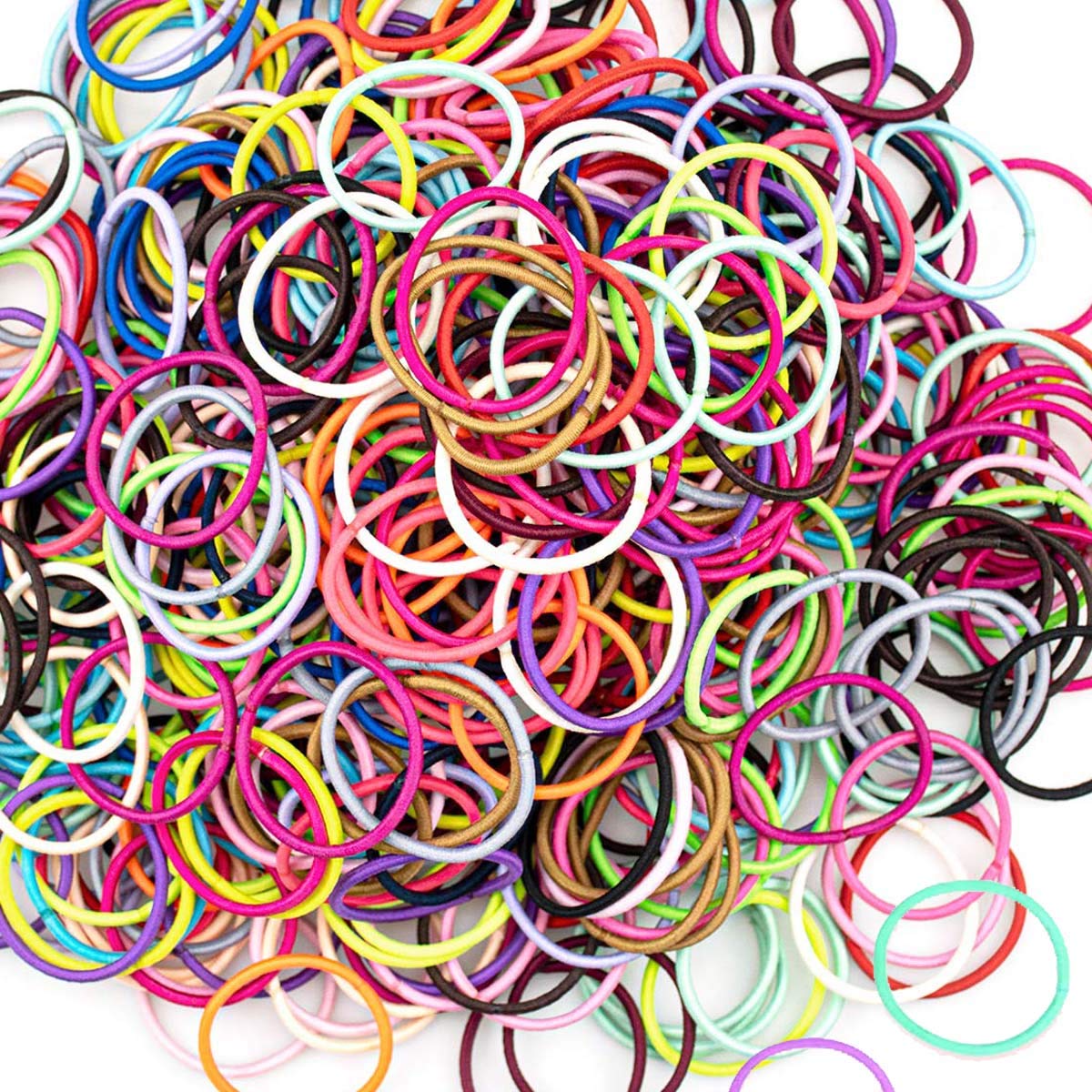 Baby Hair Ties 200Pcs Small Elastic Hair Ties for Baby Girls Infants Kids Toddlers - 20 Colors Ponytail Holders Hair Accessories for Girls
