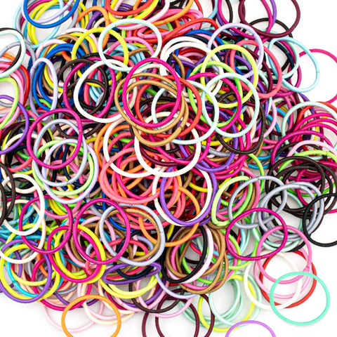 Baby Hair Ties 200Pcs Small Elastic Hair Ties for Baby Girls Infants Kids Toddlers - 20 Colors Ponytail Holders Hair Accessories for Girls