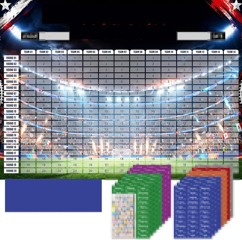 ROPODE Fantas Football Draf Board Kit 2026-2027