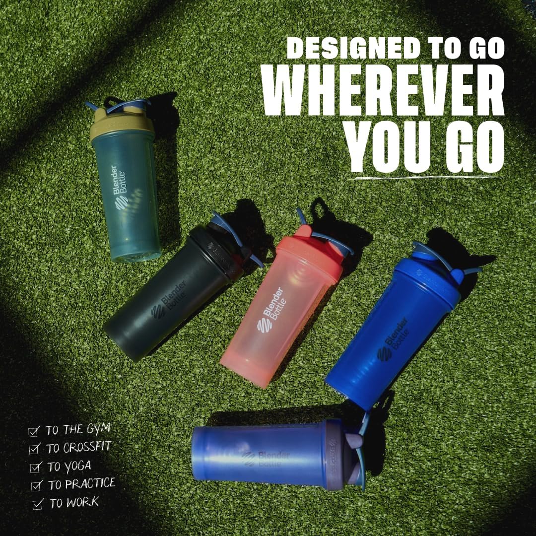 BlenderBottle Classic V2 Plastic Shaker Bottle 20 oz Black