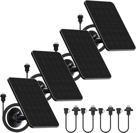 Rhorawill 4 Pack Solar Panel for Blink Outdoor 2K+/4(4th Gen)/(3rd Gen) XT3