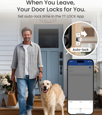 DESLOC WiFi Fingerprint Smart Lock with App Control and Keypad