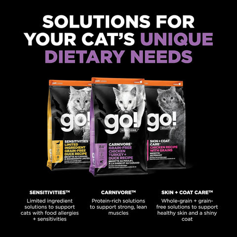 Go! Solutions Carnivore Chicken, Turkey & Duck Dry Cat Food, 16 lb