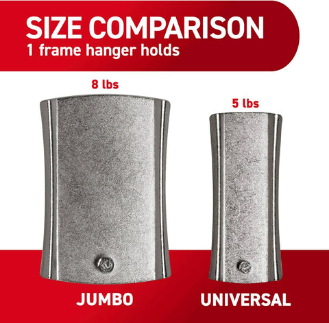 Command 8 lb Universal Hangers, 3 Hangers, 8 Strips