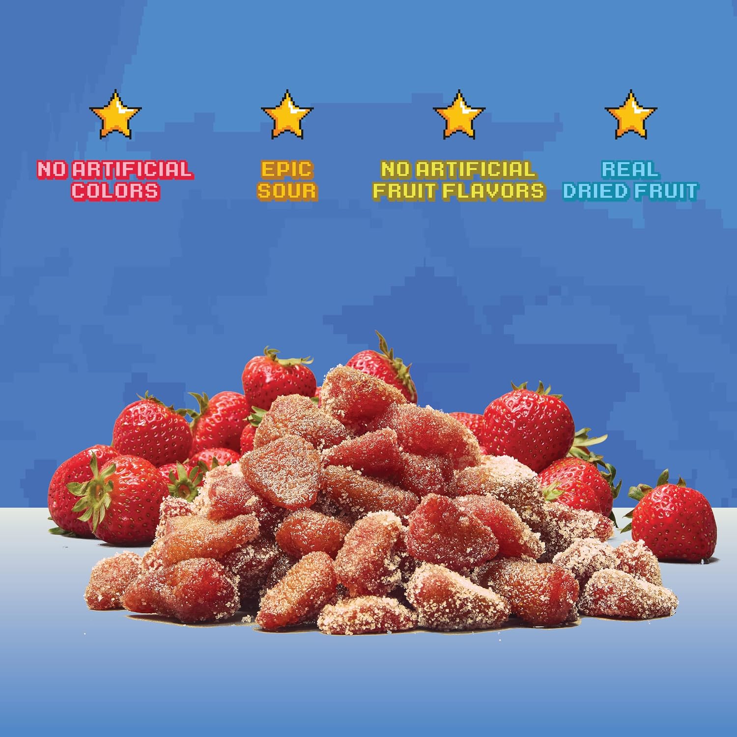 Final Boss Sour Fruit Candy, Strawberry Lemonade, Level 1, 1 Pack