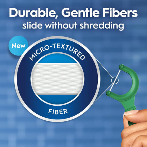 Oral-B Glide Mint Dental Floss Picks with Long Lasting Scope Flavor, 75 Count, Pack of 3