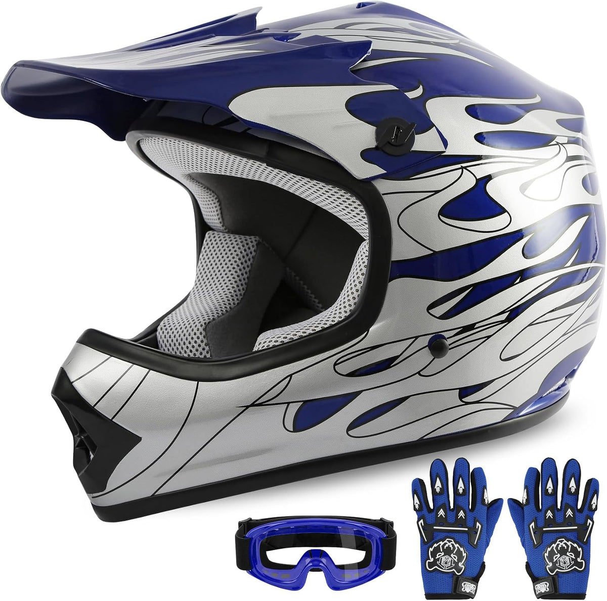 XFMT Youth Dirt Bike Helmet DOT Approved Kids Full Face Motocross Helmets