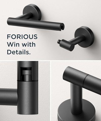 FORIOUS Commercial Toilet Paper Holder Wall Mount Bathroom Tissue Holder