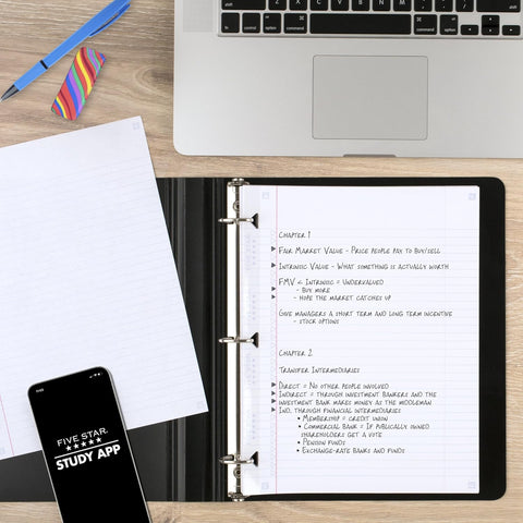 Five Star Loose Leaf Paper + Study App, College Ruled Filler Notebook Paper, Reinforced, Fights Ink Bleed, 8-1/2" x 11", 80 Sheets (170102)