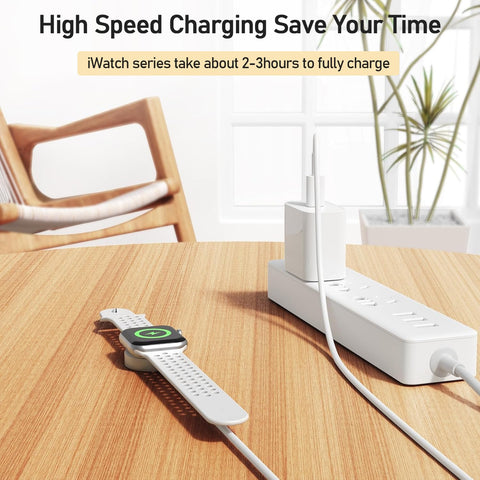 Upgraded Apple Watch Charger, Portable Fast Wireless Magnetic iWatch Charging Cable Cord with USB C Wall Charger Block Plug Adapter Compatible with Apple Watch Series 10,9,8,7,SE,6,5,4,3,2,1(1M/3.3FT)