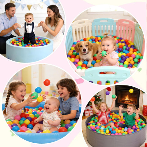 Vanland Ball Pit Balls, Plastic Playpen Toys for Babies Toddlers and Kids