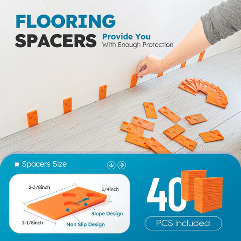NAACOO Laminate Flooring Tools, Universal 5 in 1 Floor Installation Kit