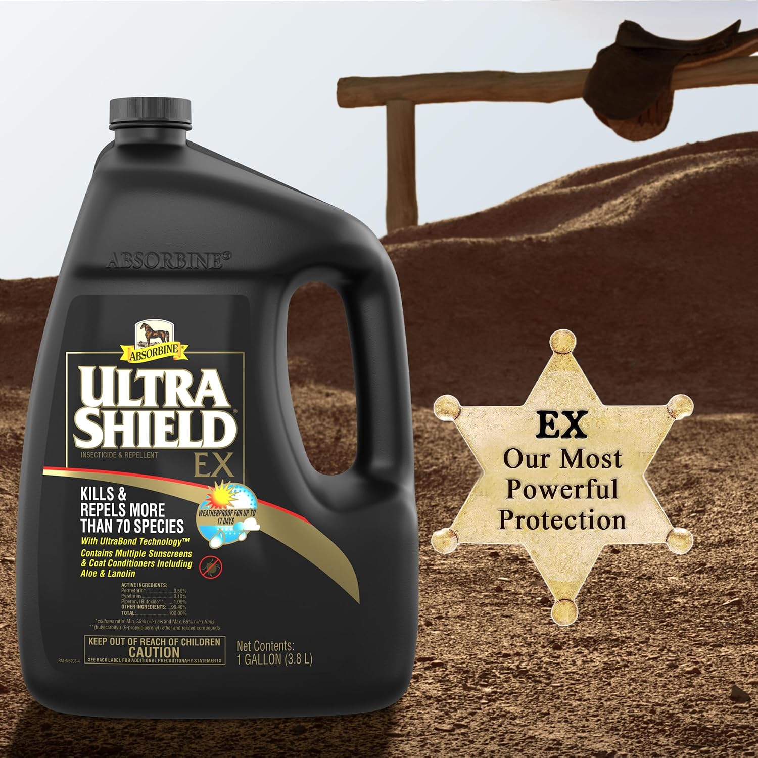 Absorbine UltraShield EX Insecticide & Repellent, 128 fl oz Gallon