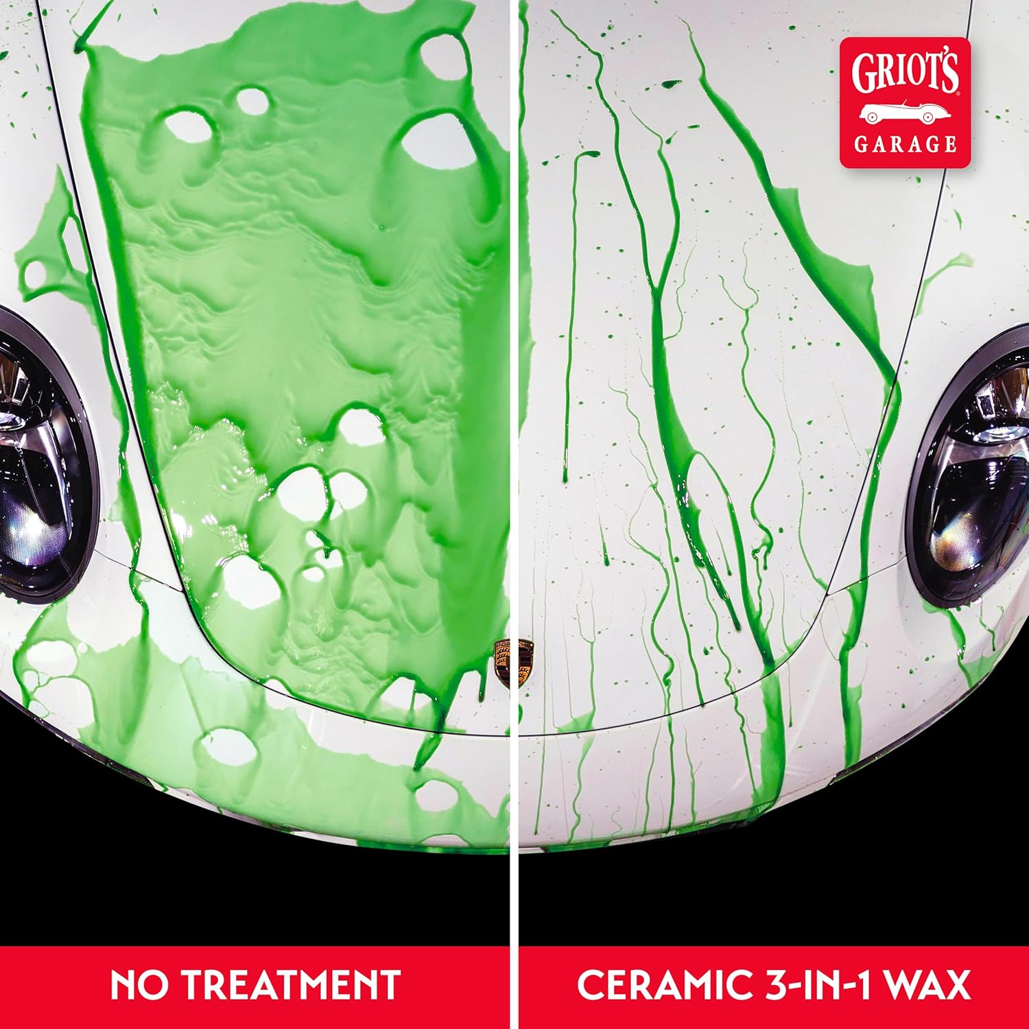 Griot’s Garage Ceramic 3-in-1 Wax, SiO2 Spray for Cars, Trucks, RV’s, Provides Protection and Water Beading on Paint, Wheels, Plastic, Rubber Trim, Chrome, and More, 10983, 1 Gallon