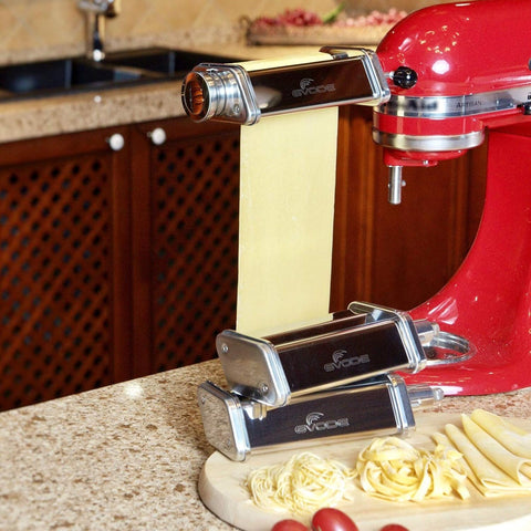 GVODE 3Pcs Pasta Attachment for KitchenAid Stand Mixer, 304 Stainless Steel