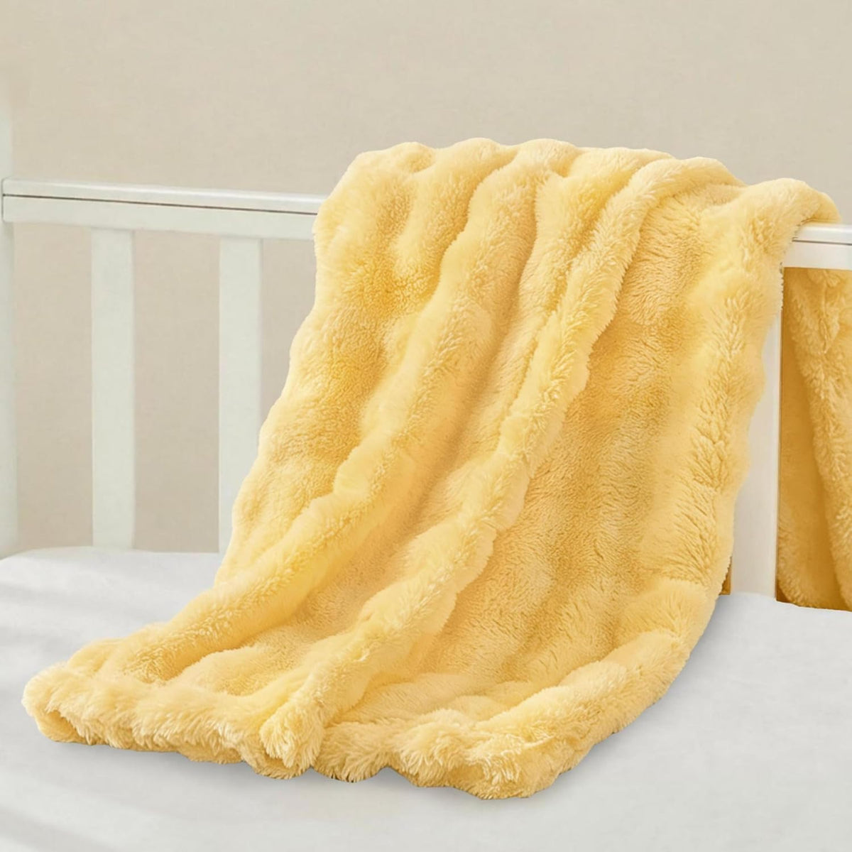 Yurhap 3D Cloud Bubble Baby Blankets for Girls Boys Cuddly Fleece Baby Gift
