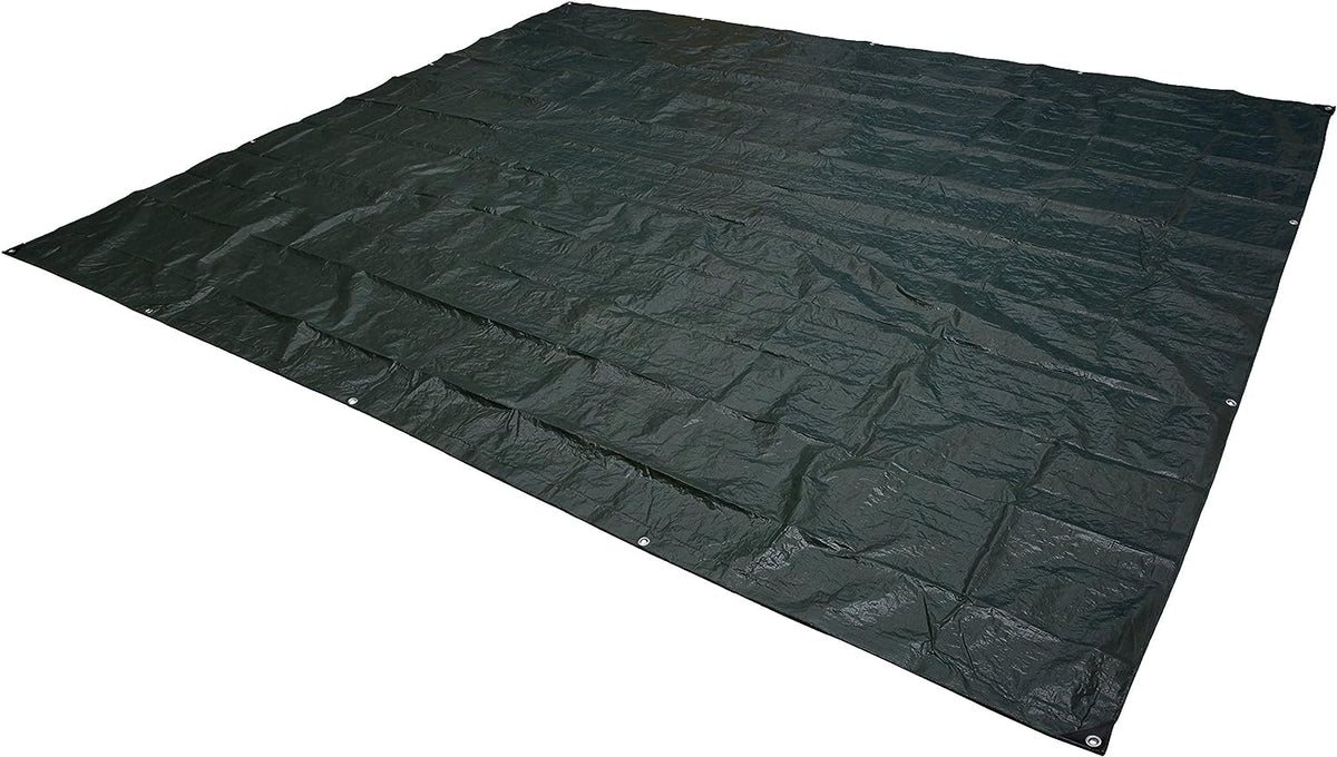 Amazon Basics Waterproof Multipurpose Camping Tarp with Reinforced Corners and Edges, Protective Cover, 9.5 x 11.3 Feet, Dark Green