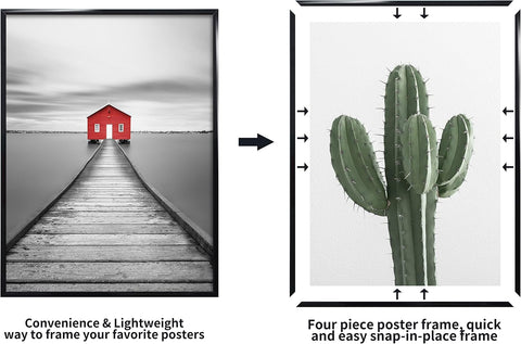 ELSKER&HOME 18x24 Poster Frame 9 Pack, Black 18x24 Picture Frame