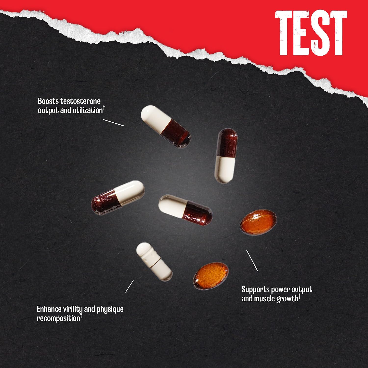 Animal Test Testosterone Booster Supplement for Men | 21 Day Pill Packs