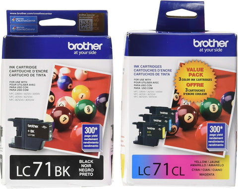 Brother LC71 Standard Yield Ink Cartridge Set
