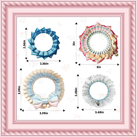 100 Pcs Fabric Aesthetic Scrapbook Stickers, Vintage Ribbon & Lace Style Waterproof Journaling Stickers, Repositionable Floral Stickers for Scrapbooking, Junk Journal, Planner,Water Bottles