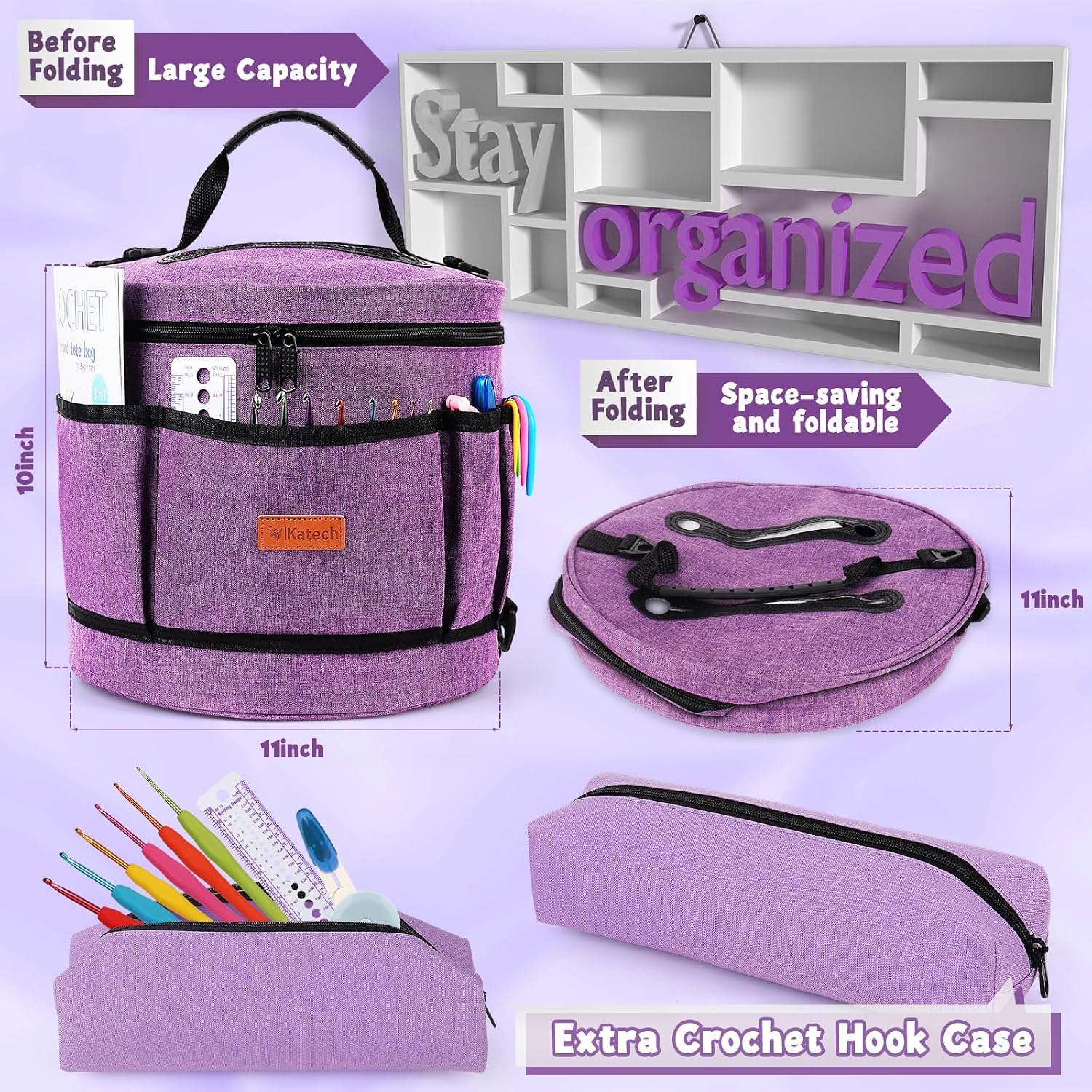 Katech Crochet Kit for Beginners, Adults, Kids Includ Everything You Needed