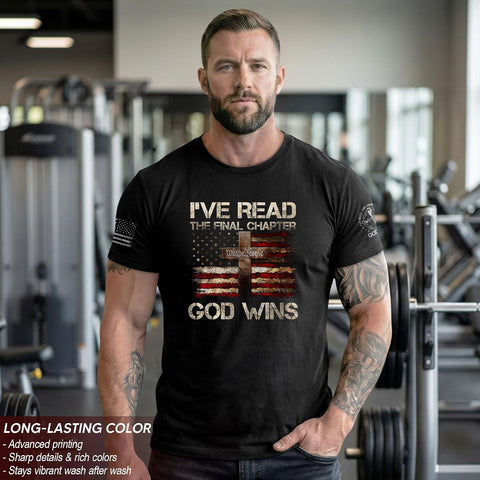 Ive Read The Final Chapter God Wins Shirt, Cross Shirt 1