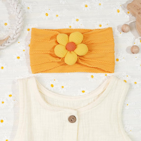 CÉLLOT 5 Pcs Baby Flower Headbands Baby Girls Nylon Headbands for Newborn