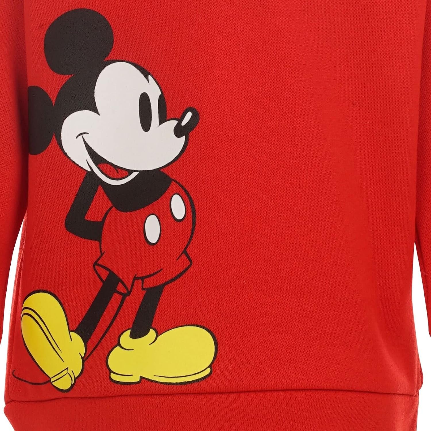 Disney baby-boys Half-zip Sweatshirt & Pants - Red