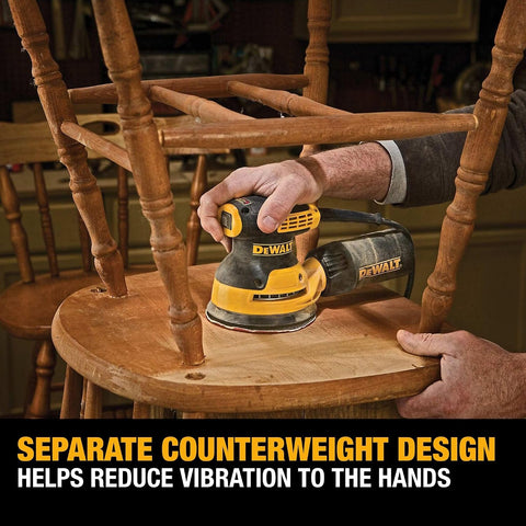 DEWALT Orbital Sander, 5 Inch Palm Sander Tool, 12,000 OPM (DWE6421)