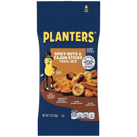 PLANTERS Fruit and Nut Trail Mix, 2 oz Single Serve Bags (Pack of 72) - Trail Mix Snack Pack for On the Go Snacking - Great After School , Movie or Active Lifestyle Snack - Kosher Snack