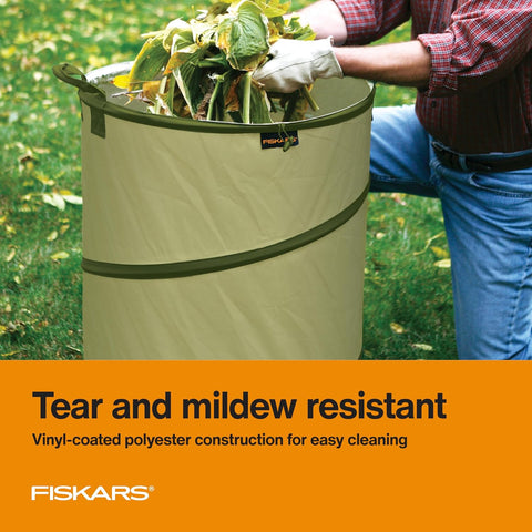 Fiskars 30-Gallon Kangaroo Collapsible Pop Up Garden Bag for Yard Waste