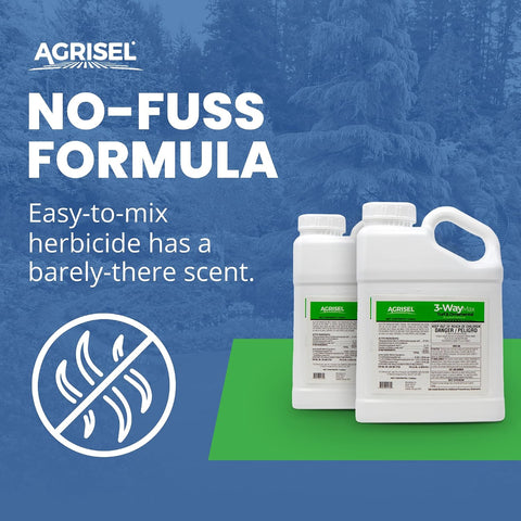 Agrisel 3 Way Max Weed Killer, Eliminate 50+ Weeds, Pet Safe, 128 Ounces