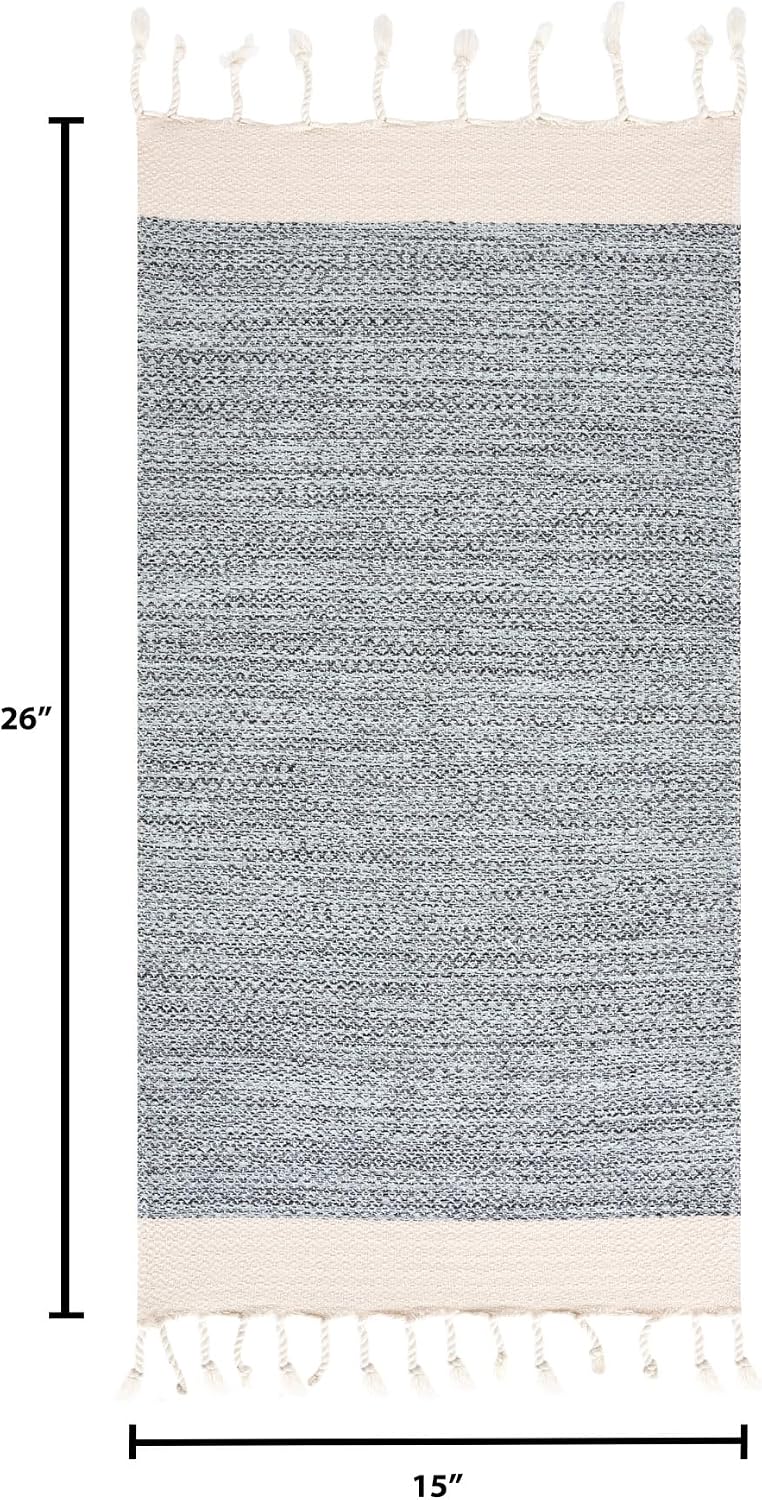 BAY LAUREL Turkish Hand Towel – Pack of 2 | Soft & Absorbent Decorative Towels for Bathroom, Hand, Face, Hair, Gym, Yoga, SPA, Kitchen & Tea | Boho Decor (Light Blue, Diamond 15x26 Inches (Set of 2)