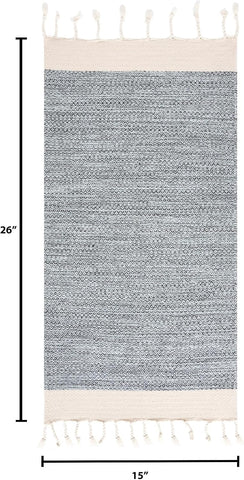 BAY LAUREL Turkish Hand Towel – Pack of 2 | Soft & Absorbent Decorative Towels for Bathroom, Hand, Face, Hair, Gym, Yoga, SPA, Kitchen & Tea | Boho Decor (Light Blue, Diamond 15x26 Inches (Set of 2)