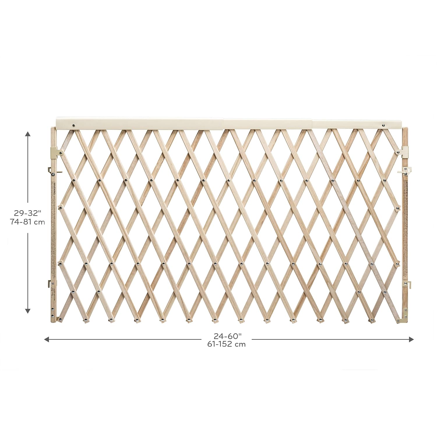 Evenflo Expansion Walk-Thru Room Divider Baby Gate (Natural Wood)